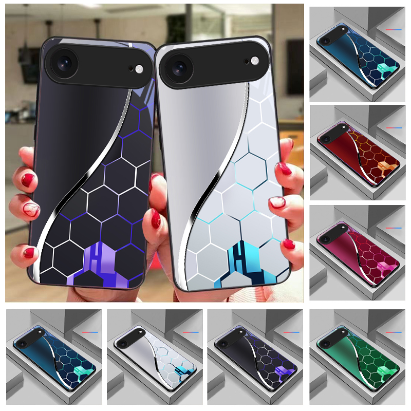 Phone Cases Purple - Purple honeycomb pattern For iPhone 11