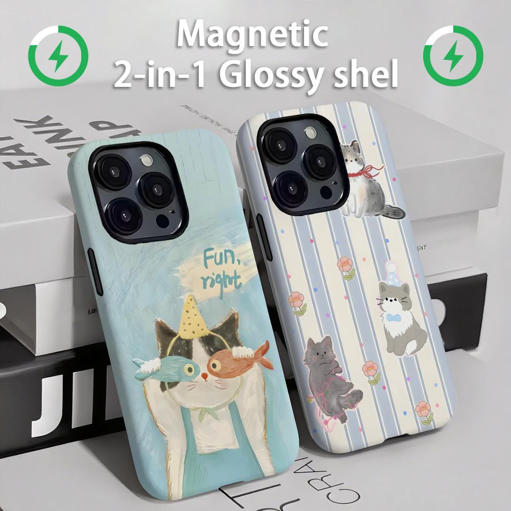 Phone Cases 13 - Cute cats and dogs Phone Case