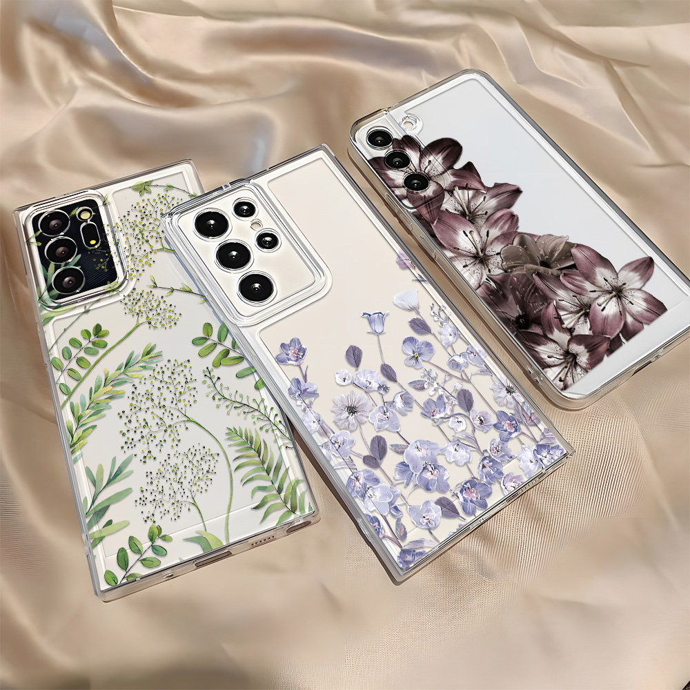 Phone Cases Purple - Purple Flower Phone Case For Samsung