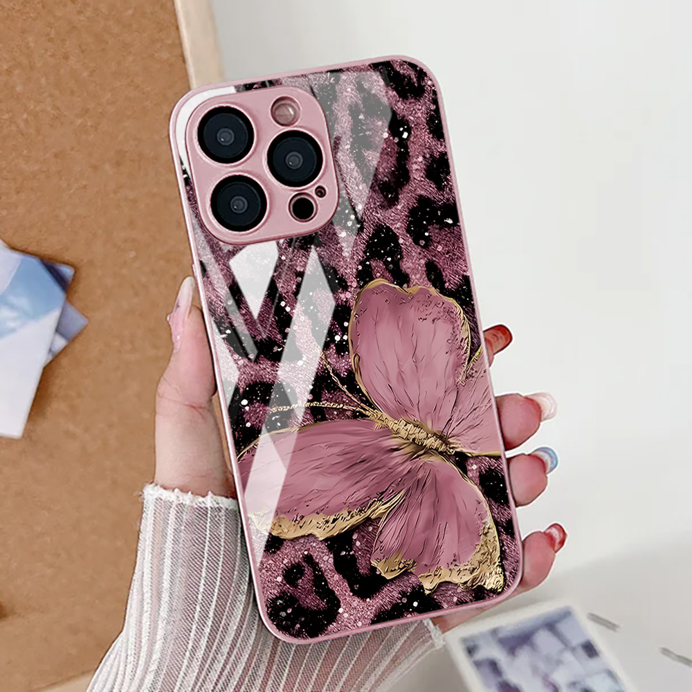 Phone Cases Leopard Print - Butterfly Leopard Print Phone Case For