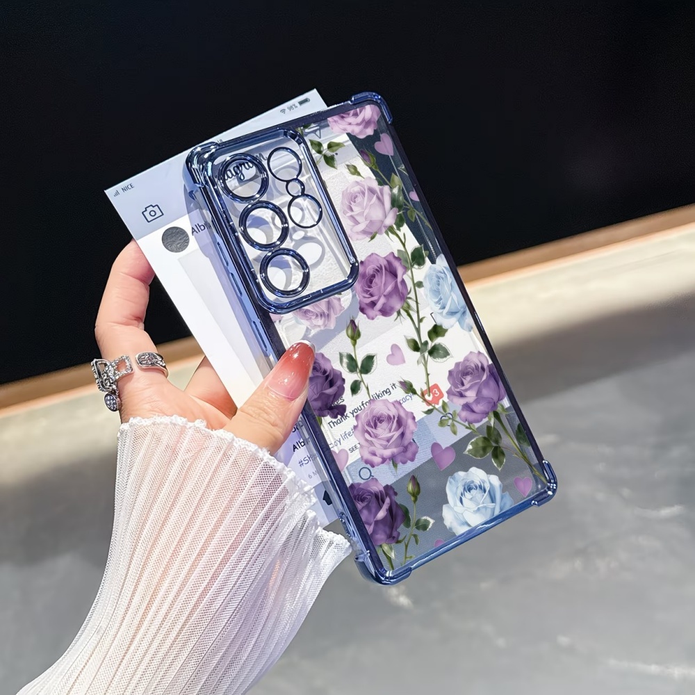 Electroplated Four-Corner Anti - đánh giá và giá Phone Cases Purple