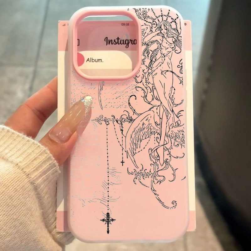 Gothic Style Angel Cross Line  - đánh giá và giá Phone Cases Drawing