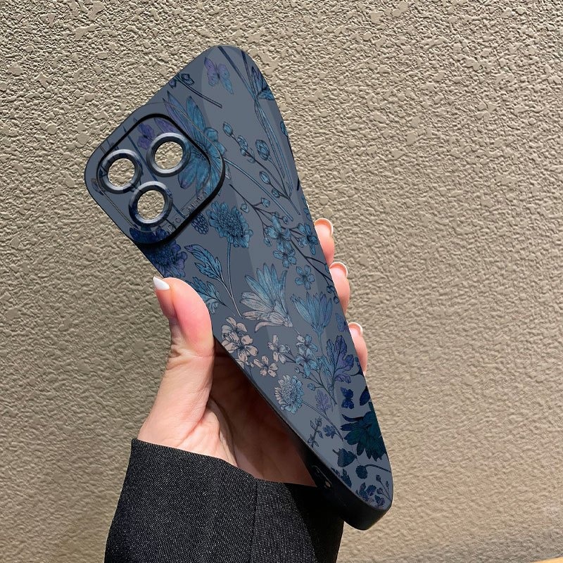 Gray Base Blue-Purple Floral P - đánh giá và giá Phone Cases Purple