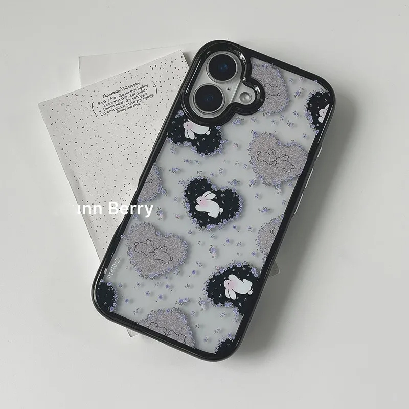 Ins Korean Retro Girl Love Rab - đánh giá và giá Phone Cases Purple