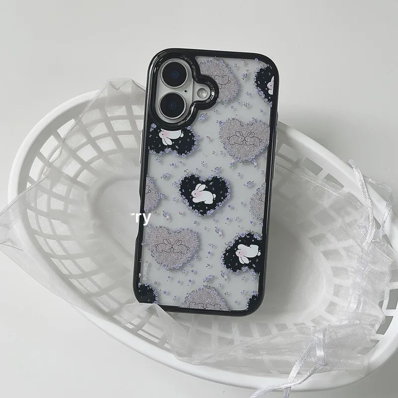 Ins Korean Retro Girl Love Rab - đánh giá và giá Phone Cases Purple