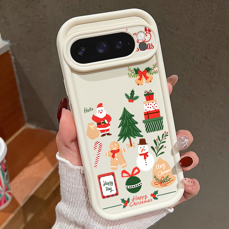 Happy Christmas Pattern Soft T - đánh giá và giá Phone Cases Google Pixel 7