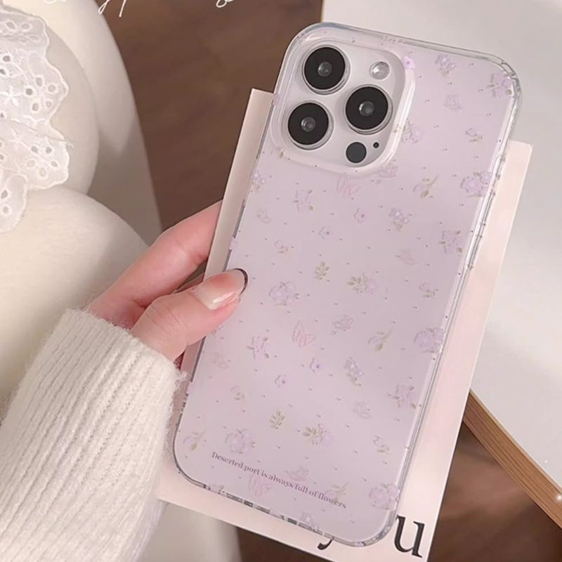 Ins Korean Purple Floral Gentl - đánh giá và giá Phone Cases Purple