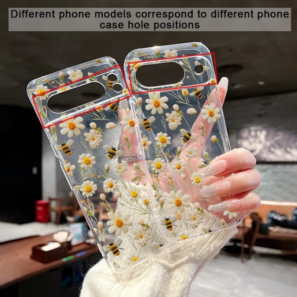 Cute Honeybee Flower Pattern S - đánh giá và giá Phone Cases Google Pixel 7