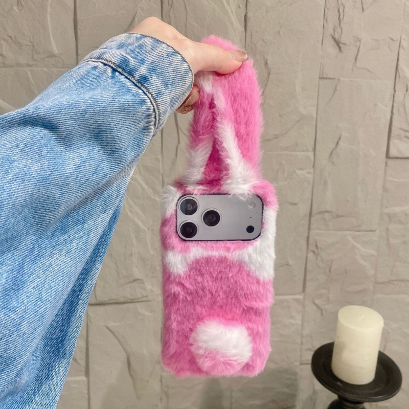 Cute Rabbit Design Fluffy Phon - đánh giá và giá Phone Cases 13